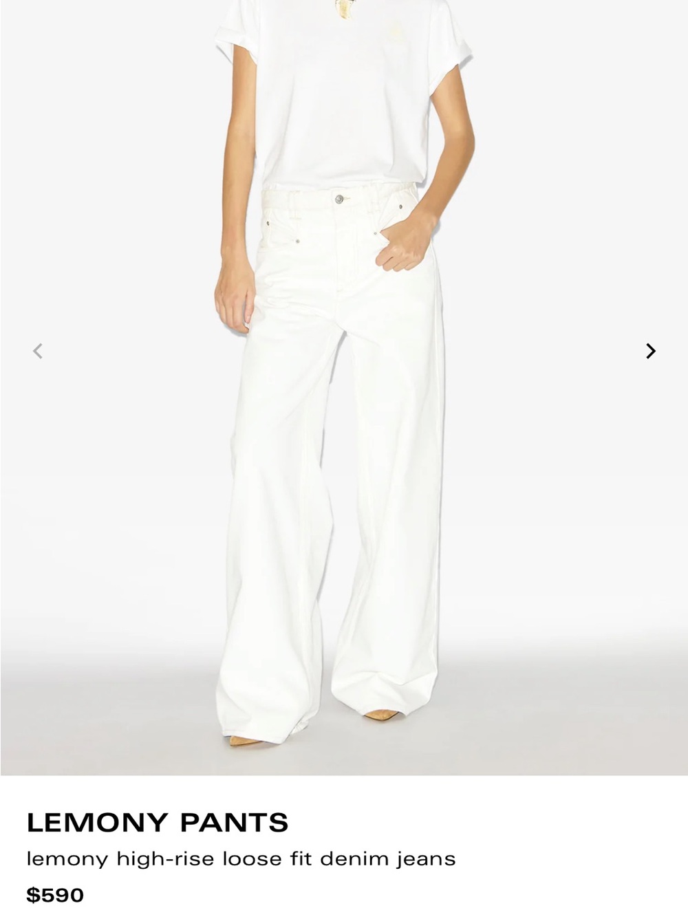 Isabel Marant White Boyfriend Jeans